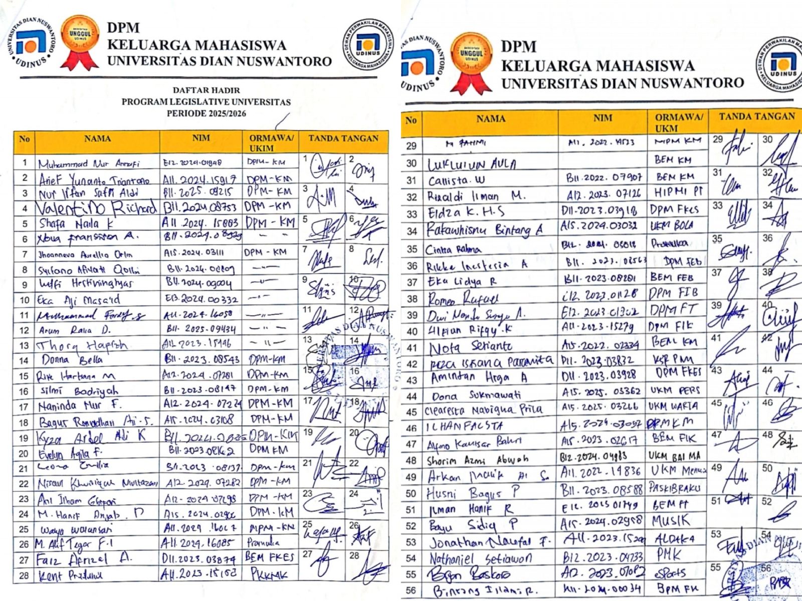 Registrasi (Hari Pertama)